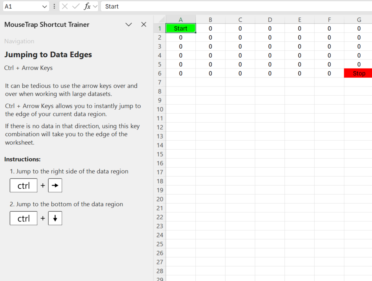 Interactive lesson example